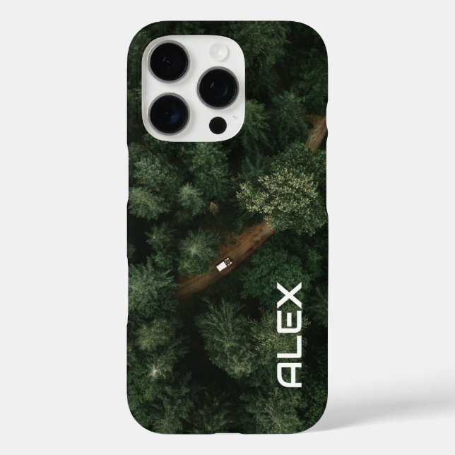 Aerial Tree Tops with Road – Nature and Pathway  Case-Mate iPhone Case (Back)