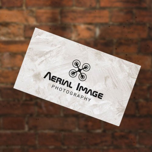 Aerial Video  Photography Drone Service Grunge Business Card