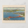 Aerial View, Golden Gate Bridge, San Francisco Bay Postcard