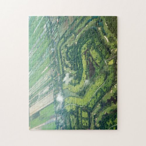Aerial view _ landing approach on Thailand Jigsaw Puzzle