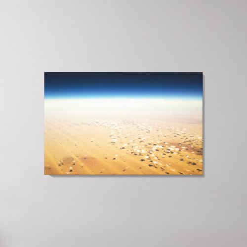 Aerial view of a desert canvas print