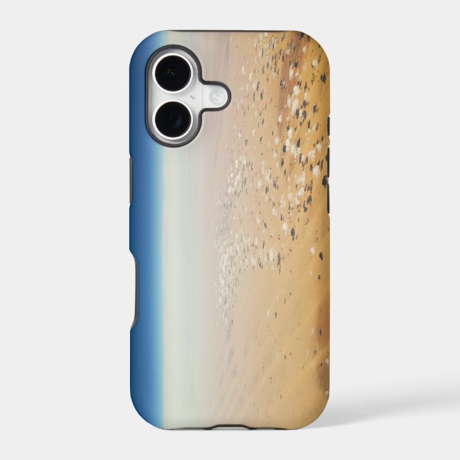 Aerial view of a desert iphone case (Back)