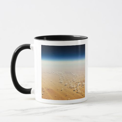 Aerial view of a desert mug