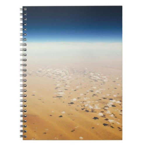 Aerial view of a desert notebook