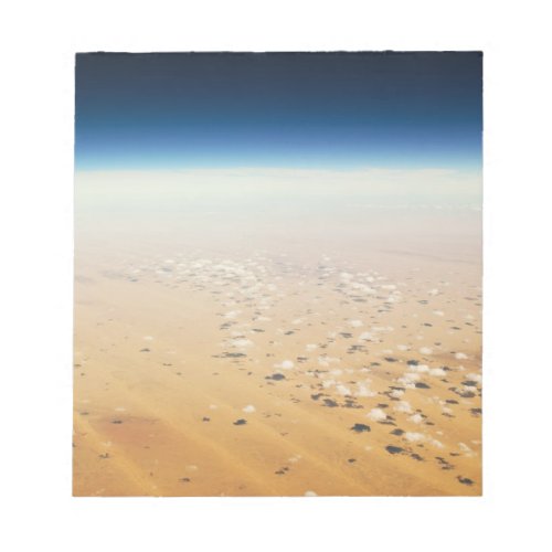 Aerial view of a desert notepad