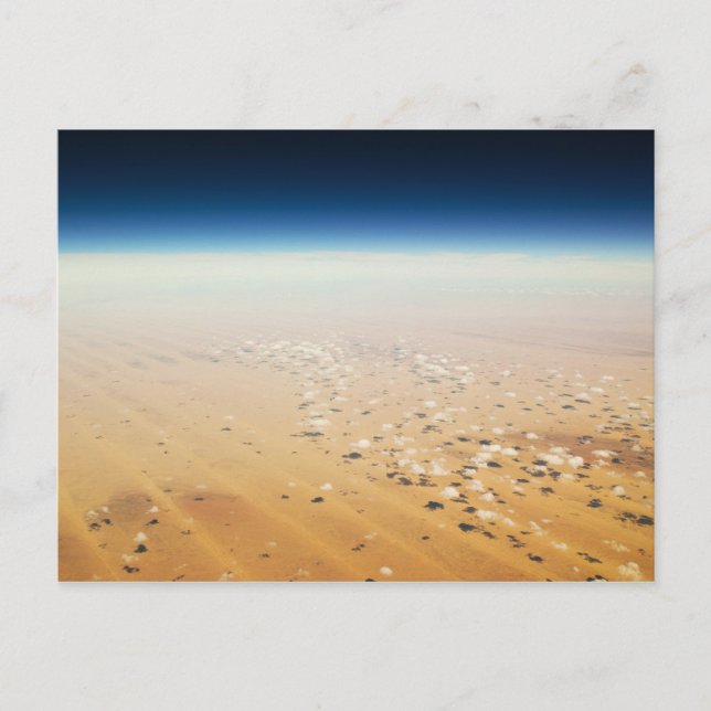 Aerial view of a desert postcard (Front)