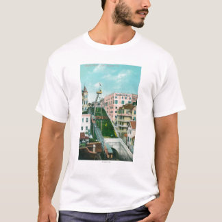 Aerial View of Angels Flight Trolley T-Shirt