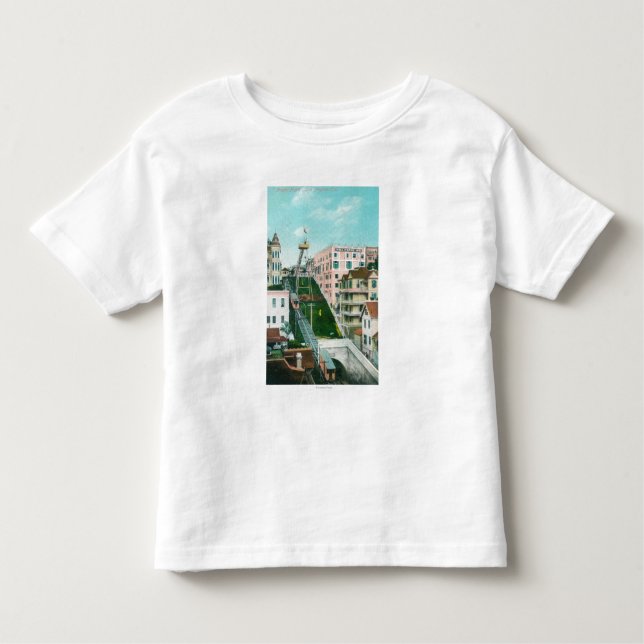 Aerial View of Angels Flight Trolley Toddler T-shirt (Front)