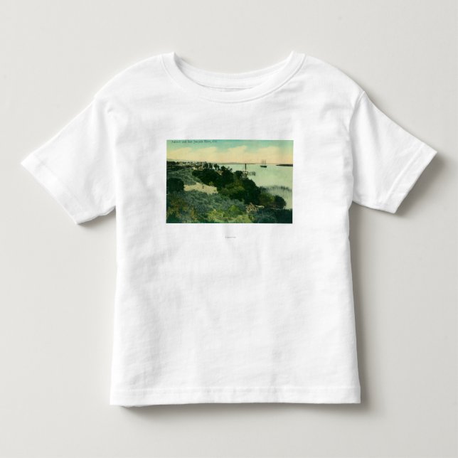 Aerial View of Antioch and San Joaquin River Toddler T-shirt (Front)