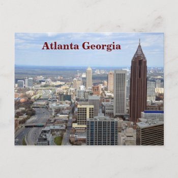 Aerial View Of Atlanta  Georgia Postcard by paul68 at Zazzle