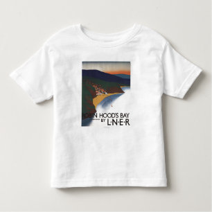Aerial View of Bay and Cliffs Railway Poster Toddler T-shirt