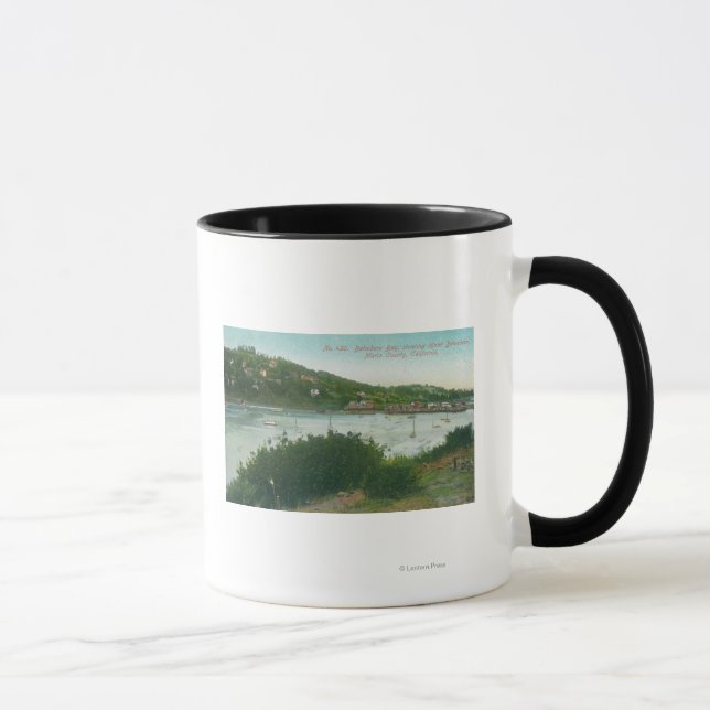 Aerial View of Belvedere Bay, Hotel Belvedere Mug (Right)