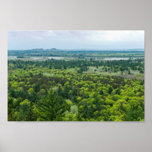 Aerial View of Black River State Forest Poster