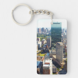 Aerial view of Boston 2 Keychain