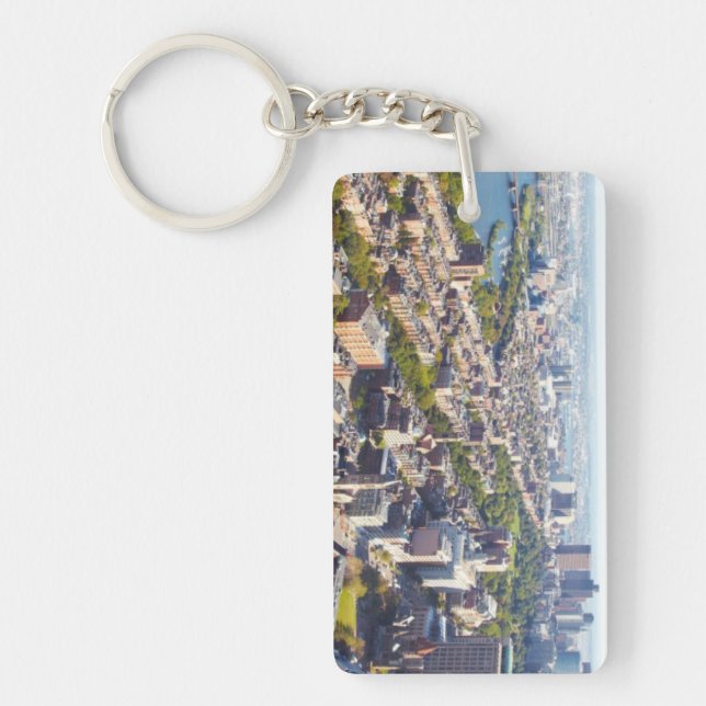 Aerial view of Boston Keychain (Front)