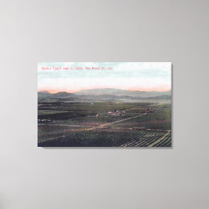 Aerial View of Boston Ranch in San Diego County Canvas Print