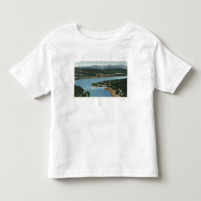 Aerial View of Bridge of the Gods Toddler T-shirt (Front)