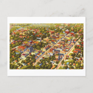 Aerial View of Burlington, Vermont Vintage Travel Postcard