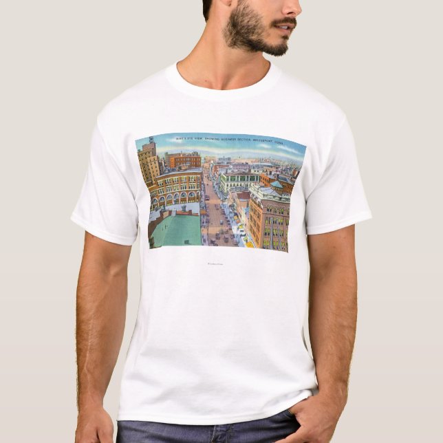 Aerial View of Business Section of the City T-Shirt (Front)