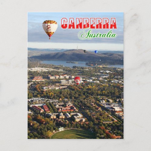 Aerial view of Canberra _ Australias capital Postcard