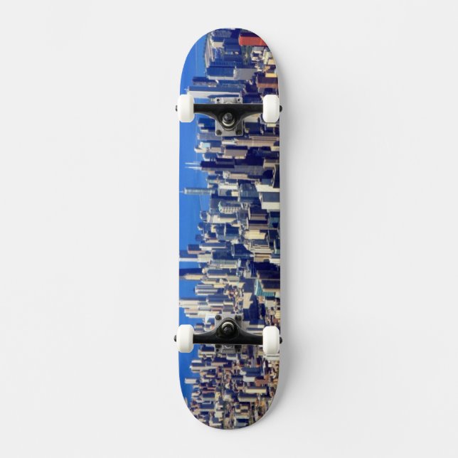 Aerial view of Chicago Downtown with Lake Skateboard Deck (Front)