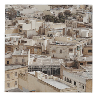 AERIAL VIEW OF CITY DURING DAYTIME FAUX CANVAS PRINT
