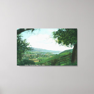 Aerial View of City from the Hills Canvas Print