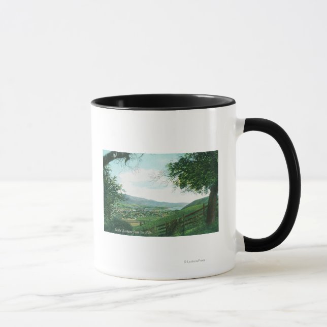 Aerial View of City from the Hills Mug (Right)