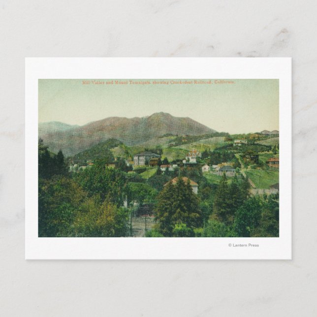 Aerial View of City, Mt Tamalpais Postcard (Front)