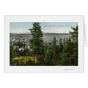 Aerial View of City through the Woods Cards