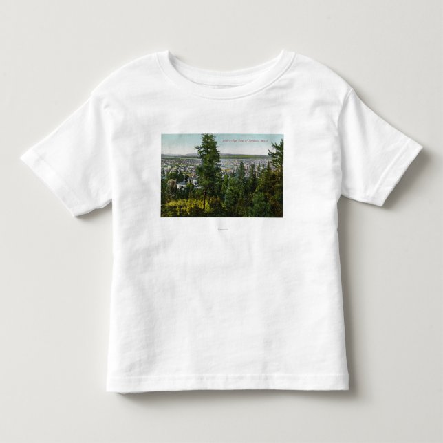 Aerial View of City through the Woods Toddler T-shirt (Front)