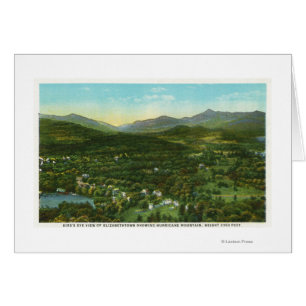 Aerial View of City with Hurrican Mountain