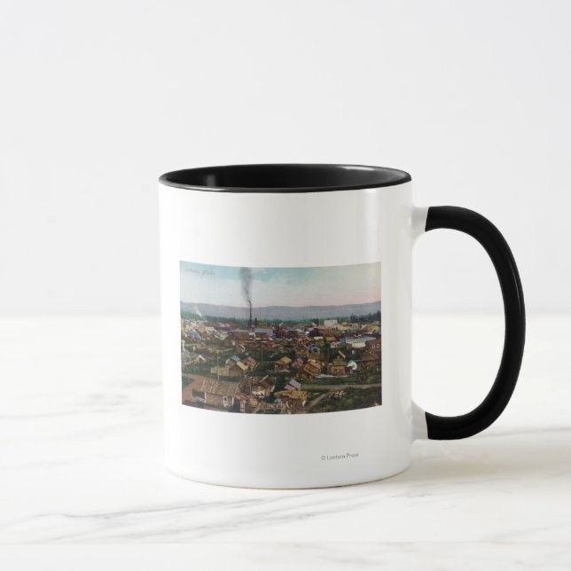 Aerial View of CityFairbanks, AK Mug (Right)
