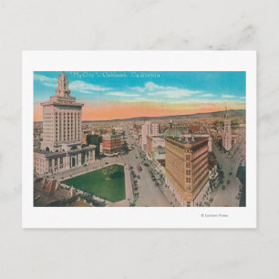 Aerial View of CityOakland, CA Postcard