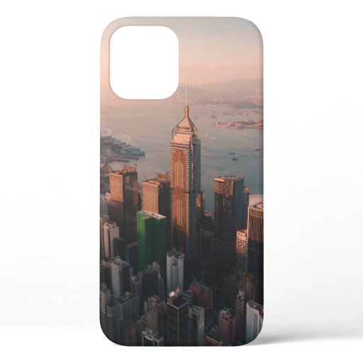 AERIAL VIEW OF CITYSCAPE iPhone 12 CASE