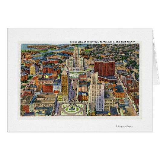 Aerial View of Downtown and the Civic Center (Front Horizontal)