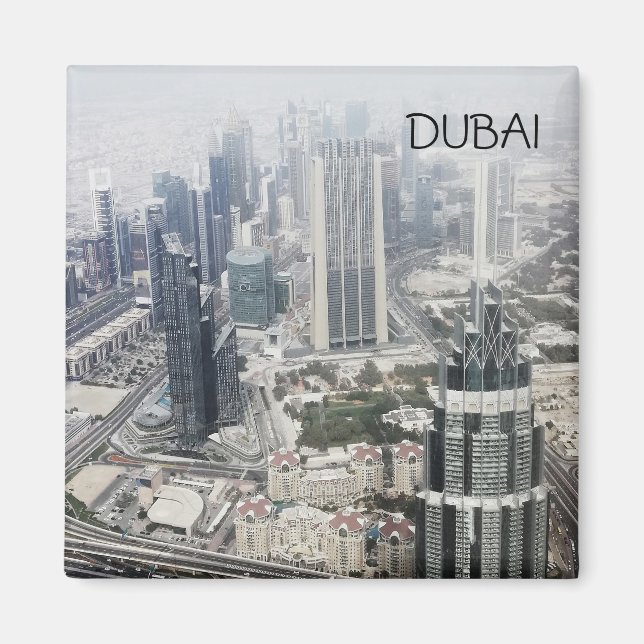 Aerial view of Dubai city architecture. Magnet (Front)
