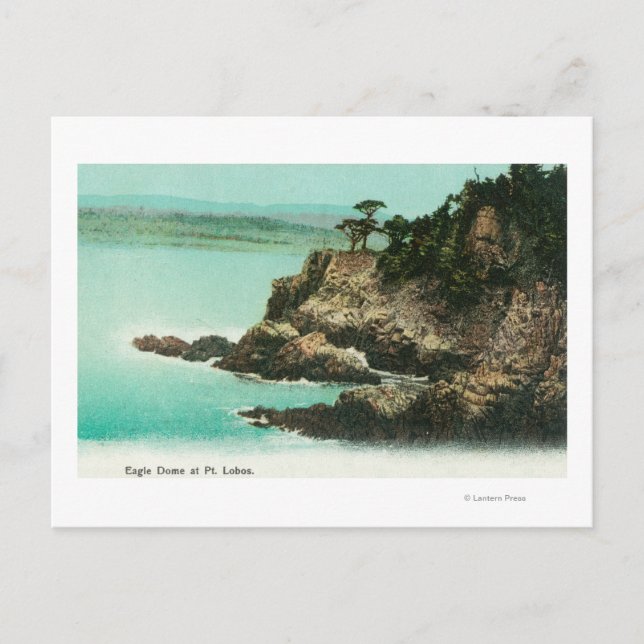 Aerial View of Eagle Dome at Point Lobos Postcard (Front)