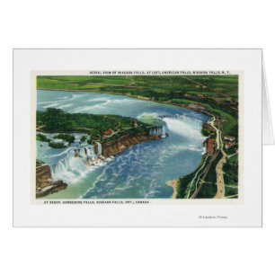Aerial View of Entire Niagara Falls 2 Cards