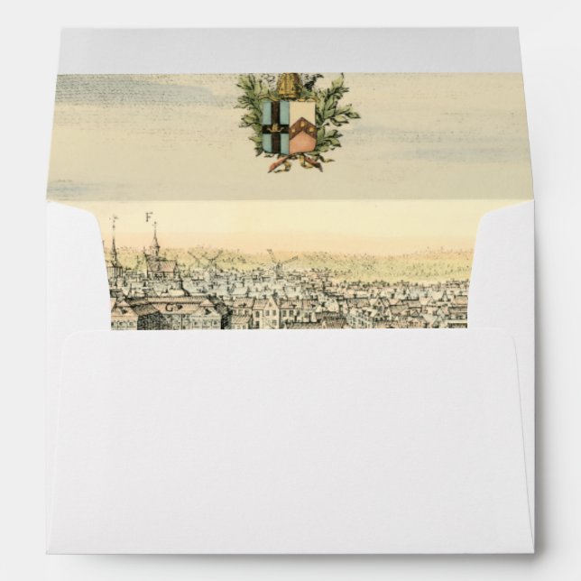 Aerial View of Formal Garden by Eric Dahlbergh Envelope (Back (Bottom))