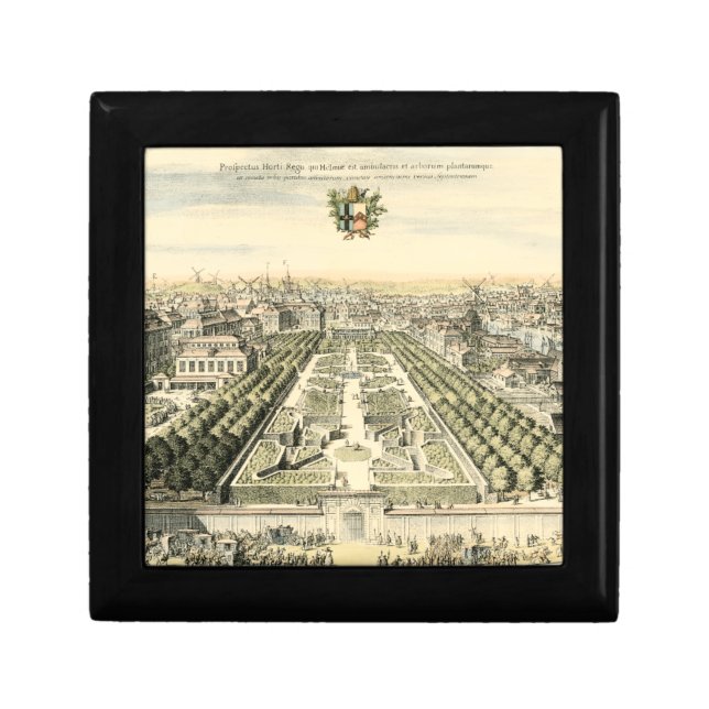 Aerial View of Formal Garden by Eric Dahlbergh Gift Box (Front)
