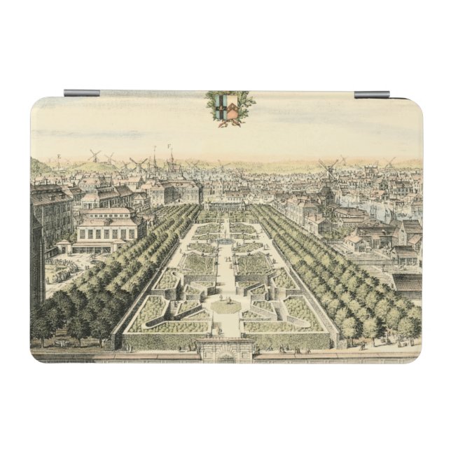 Aerial View of Formal Garden by Eric Dahlbergh iPad Mini Cover (Horizontal)