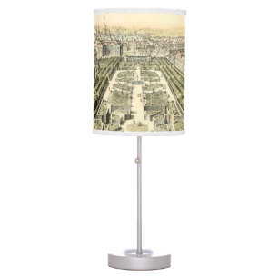 Aerial View of Formal Garden by Eric Dahlbergh Table Lamp