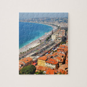 Aerial view of French Riviera in Nice, France Jigsaw Puzzle