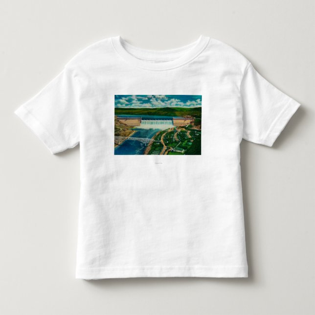Aerial View of Grand Coulee Dam Toddler T-shirt (Front)