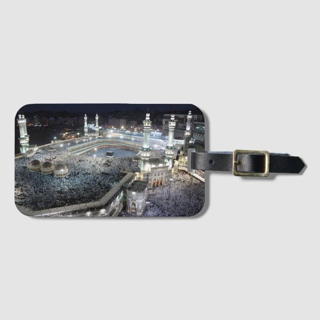 Aerial View of Hajj Pilgrims at the Kaaba, Mecca Luggage Tag (Front Horizontal)