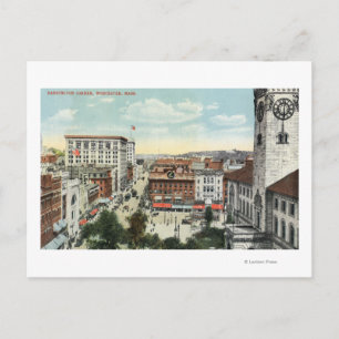 Aerial View of Harrington Corner Postcard