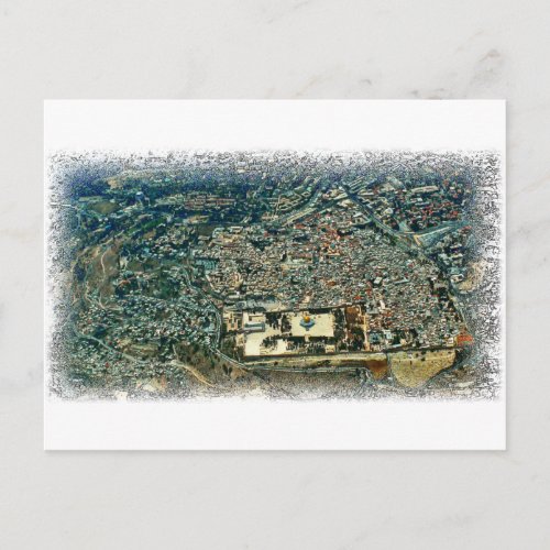 Aerial View of Jerusalem Postcard