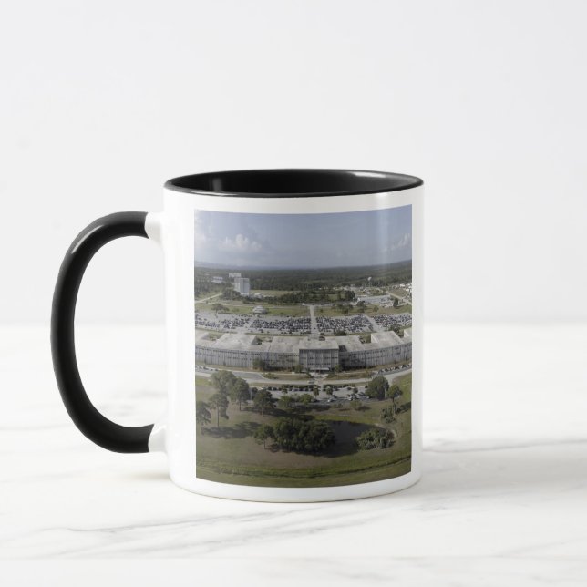 Aerial view of Kennedy Space Center Mug (Left)