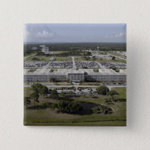 Aerial view of Kennedy Space Center Pinback Button